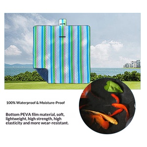 Tapis de pique-nique extérieur en tissu personnalisé, imperméable, anti-humidité, facile à nettoyer, tapis de <span class=keywords><strong>camping</strong></span>, tapis de pique-nique ultrasonique pour <span class=keywords><strong>les</strong></span> sorties printanières - Product Image 2