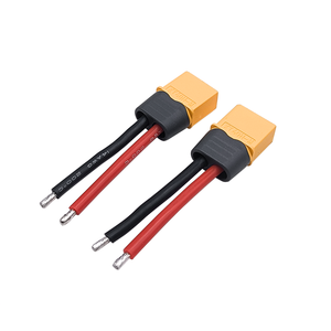 面板安装Xt90连接器Xt60 Xt60u Xt30插头，带10AWG 12AWG 14AWG 18AWG硅电缆 - Product Image 6