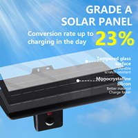 1450 Lumens élevés étanche énergie solaire lumière LED solaire applique murale décoration lumière solaire extérieure avec capteur de mouvement PIR