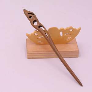 Venta al por Mayor de Pasadores para el Cabello a Precios Bajos, Accesorios para el Cabello para Mujer, Pasadores de Madera Vintage - Product Image 3