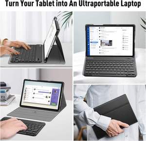 Detachable Wireless Bluetooth <b>Keyboard</b> Slim Lightweight Stand Cover <b>Keyboard</b> Case for Samsung Galaxy Tab A9 Plus/A9 - Product Image 4