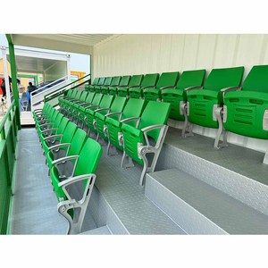 Tribuna Móvil Temporal para Estadios, Contenedor Tipo Grada, Asientos para Espectadores al Aire Libre con Compartimento de Servicio para Clubes de Fútbol - Product Image 4