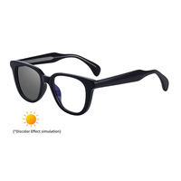 Nouvelles Lunettes de Soleil Photochromiques Carrées Tendance 2026 Style Européen et Américain pour Hommes – Monture en Acétate Élégante avec Broches – Protection UV400