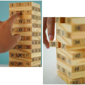 Giant Tumble Tower 54 PCS gioco in legno impilabile in legno di pino <span class=keywords><strong>con</strong></span> 1 Set di dadi Classic Block Giant Outdoor Game for Kids - Product Image 6