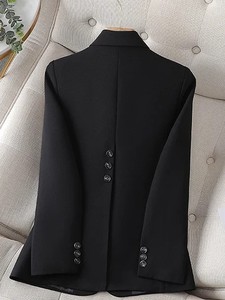 ファッション1つのボタン長袖プロの小さなスーツフォーマル女性のワークコートブレザー - Product Image 4