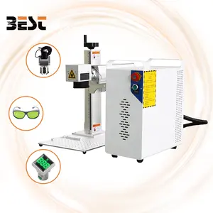 50w Fiber Split Laser Marking Machine For Ring Jewelry Parts Pen Laser Engraving Machine