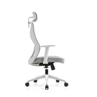 Chaise de bureau en maille JOHOOFURNITURE, respirante, blanche, vente en gros, Silla De Oficina pour manager, confortable, ergonomique, durable