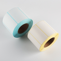 Étiquettes thermiques directes Papier autocollant de code à barres adhésif 50x40mm Autocollant de feuille de route adhésif sensible thermique Étiquettes d'imprimante de code à barres