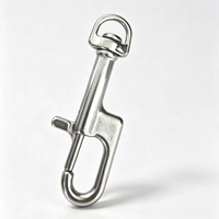 Mousqueton pivotant en acier inoxydable, mousqueton simple pour la plongée, clip à ressort rotatif pour équipement de plongée sous-marine et matériel marin
