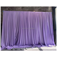 Hochzeits-Hintergrunddekoration aus Stretch-Polyester-Stoff, Vorhang und Drapierung für Hochzeitsdekoration, Torbogen, Zeremonie und Partydekoration