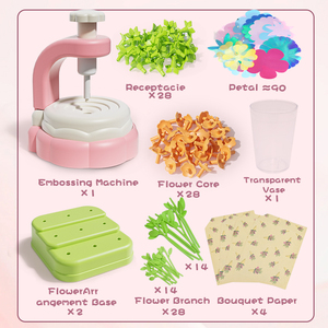 Fivestar Tự Làm Hoa Bó Hoa Thủ Công Kit Cho Trẻ Em Giáo Dục Hoa Làm Quà Tặng Hands-On Đồ Chơi Với Vải Cánh Hoa Và Phụ Kiện - Product Image 5