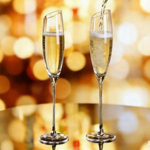 Gobelet en verre noir biseauté soufflé à la bouche, verres à vin rouge et blanc pour flûtes, cristal sans plomb, écologique, long pied - Product Image 3