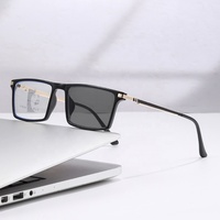 Vente en gros d'usine, lunettes de lecture progressives photochromiques classiques pour hommes et femmes, avec verres multifocaux, anti-lumière bleue, à mise au point automatique