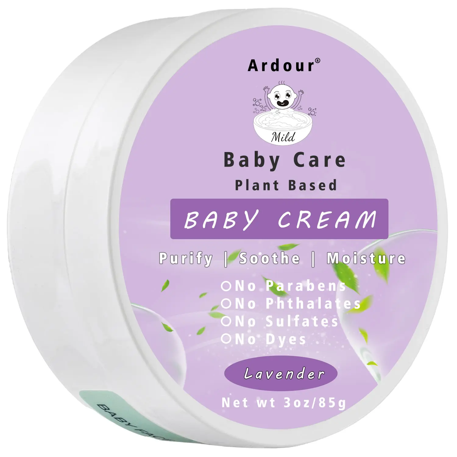 Lavender Baby Cream Lotion For Babies Kids Children Newborn Infants Gentle For Baby Body And Face Skin Care Butter Balm