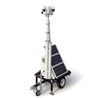 Remolque de Seguridad Solar Resistente a la Intemperie con Opción de Rotación de 360° °   Sistema de Alarma con Cámara PTZ para Seguridad de Eventos