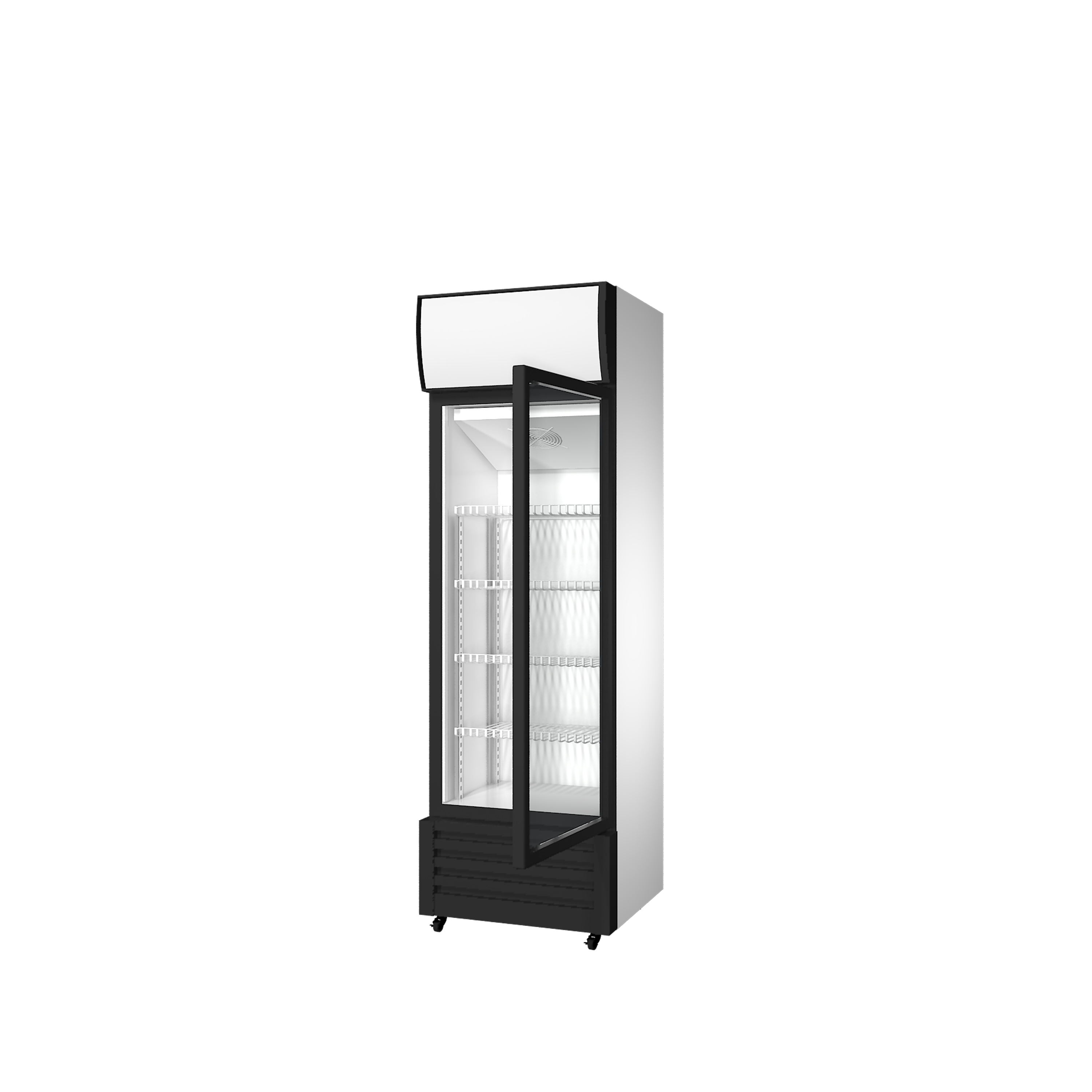 Hotselling Industrial Upright Glass Door Direct Cooling Beer Display Cooler Drink Showcase