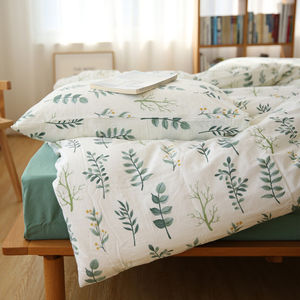 Parure de <span class=keywords><strong>lit</strong></span> en coton, ensemble de literie avec motifs imprimés personnalisés 100% - Product Image 2