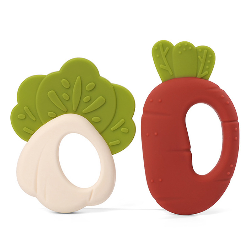 Новейшая Экологичная креативная силиконовая молярная палочка с растительным дизайном, детский силиконовый Прорезыватель для зубов, детские игрушки для прорезывания зубов