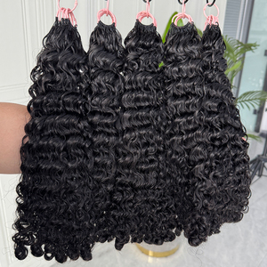 Cheveux bouclés birmans bohèmes en crochet, cheveux humains, couleur naturelle, boucles définies et douces pour les styles de cheveux au crochet - Product Image 6