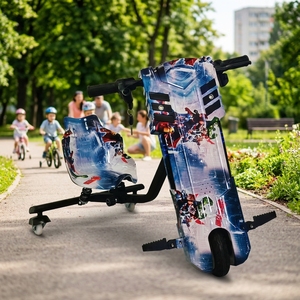 Nuovo Stile Scooter Elettrico per Bambini 36V 350W Brushless in Acciaio, Triciclo Elettrico a 3 Ruote per Drifting - Product Image 2
