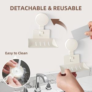 <span class=keywords><strong>Portasapone</strong></span> a ventosa per doccia, supporto per sapone da bagno, vassoio <span class=keywords><strong>portasapone</strong></span> da parete - Product Image 6