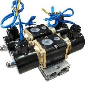 4 रास्ता पीतल solenoid वाल्व 1/2 "एनपीटी DC12V हवा सवारी निलंबन नियंत्रण वाल्व 160-4F 2F लिफ्ट प्रदर्शन G1/2" के लिए ऑटो प्रणाली