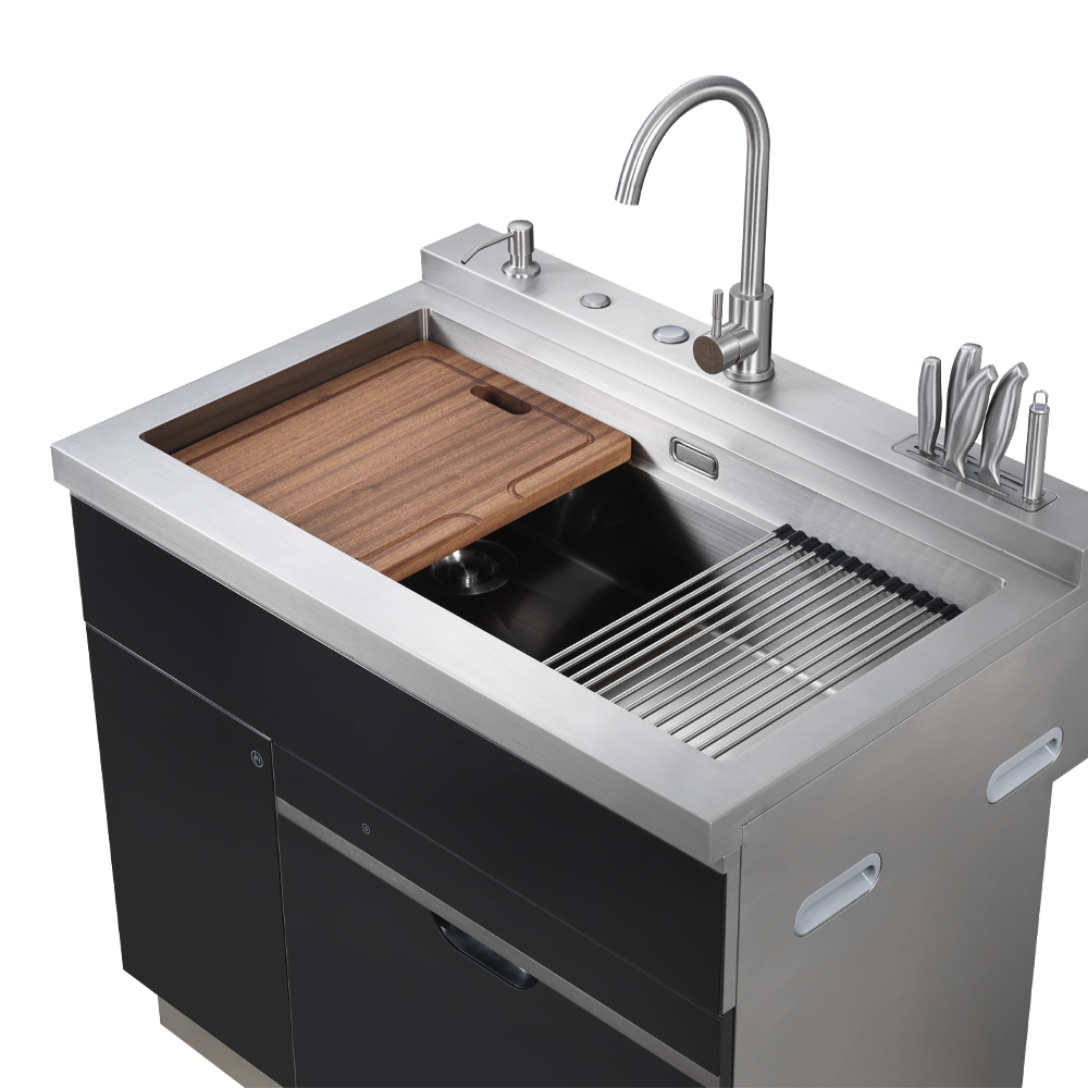 Gexiang Factory Customized Stainless Steel Smart 3-in-1 Built-in Dishwasher Kitchen Integrated Sinks