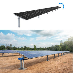 Sistema de Seguimiento Solar de Eje Único Plano de Alta Eficiencia SUPER SOLAR, Seguimiento de Precisión, 90 Módulos, Rango de 60, Carga de <span class=keywords><strong>Viento</strong></span> de 18 m/s - Product Image 1