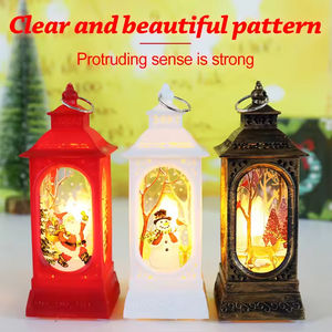 April International Custom Design Snow Globe Swirling Glitter Water Storm Lamps Different Scenes Led <b>Christmas</b> Lantern - Product Image 4