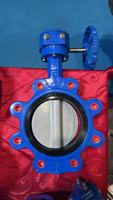 Vanne papillon chinoise DN150 entièrement doublée de PTFE à passage plein pour l'huile/l'eau/le gaz/l'acide à température normale