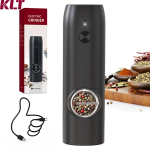 USB-C Rechargeable <b>Pepper</b> Mill Electric <b>Pepper</b> <b>Grinder</b> Mill with LED Light - Product Image 1