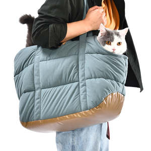 Безопасная переносная теплая мягкая переносная сумка с принтом для домашних животных, сумка для переноски собак - Product Image 6