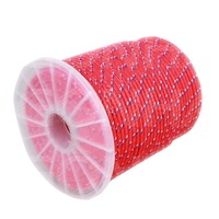 2mm 3mm 5mm 6mm 8mm 10mm putih berkemah luar ruangan padat nilon kepang ganda poliester PE PP tali Starter kepang