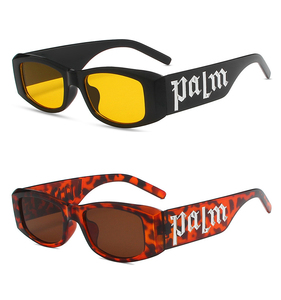 แว่นกันแดดแฟชั่นทรงสี่เหลี่ยม ฮิปฮอป วินเทจ สตีมพังก์ สีสันสดใส ลายตัวอักษรแบรนด์ดัง P-lam 2026 - Product Image 4