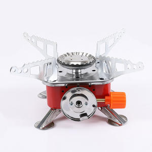 Réchaud à gaz portable carré rouge pliable pour camping, pique-nique, cuisson, ébullition d'eau en 4-6 minutes - Product Image 4