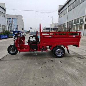 Tricycle à marchandises ouvert motorisé à essence refroidi par air 150cc, avec amortissement hydraulique à ressort de 37 mm et capacité de charge nominale de 900 kg, moto à 3 roues - Product Image 5