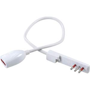 Rallonge électrique Rosi 1 prise C20 250V Câble PVC blanc Modèle SJTOW Rs92038 - Product Image 1