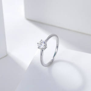 Custom 0.5ct <strong>Moissanite</strong> <strong>Rings</strong> 925 Sterling Silver Women 14K Gold Plated Jewelry Wedding Mossinate Adjustable <strong>Man</strong> Diamond <strong>Ring</strong> - Product Image 3