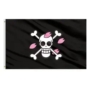 Bandeira engrossada de pirata do poliéster, de alta qualidade