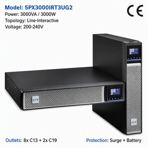 Onduleur 3000VA 3000W 3U Rack/Tower 5PX 3000i RT3U à facteur de puissance unifié et onde sinusoïdale pure pour les nœuds informatiques critiques - Product Image 1