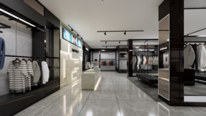 ร้านเสื้อผ้า LUX บริการออกแบบตกแต่งร้านค้าเสื้อผ้า 3 มิติ ร้านค้าปลีกเสื้อผ้าดีไซน์ทันสมัย บริการออกแบบตกแต่งภายในบูติก - Product Image 6
