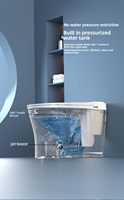 En gros, WC intelligent monobloc avec siège électrique, bidet chauffant et cuvette intégrée pour salle de bain