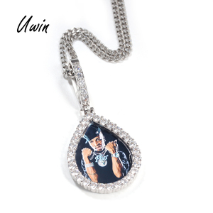 UWIN A Buon Mercato Su Misura Foto Del Pendente Immagine Pendenti Iced Out CZ Memoria Collana per Uomo Donna - Product Image 1