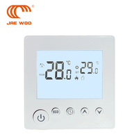 Pengontrol suhu termostat pemanas ruangan Digital LCD berkabel untuk pemanas lantai elektrik 230V 16A
