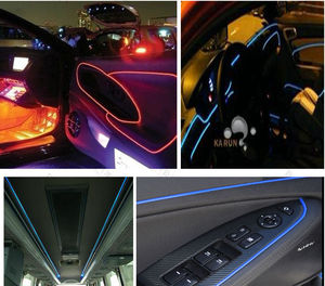 ración del coche DC 12V de PVC transparente de <span class=keywords><strong>la</strong></span> piel 3Mm tipo P de alta luminosidad lateral de plástico brillo de fibra óptica - Product Image 6