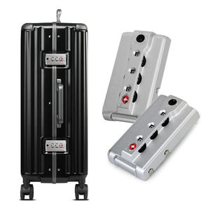 Serrures de sécurité pour bagages, serrures d'authentification <span class=keywords><strong>TSA007</strong></span>, serrures de remplacement pour valises, serrures à code à 3 chiffres à réglage automatique - Product Image 5