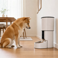 Bols automatiques intelligents pour animaux de compagnie, design moderne et durable, capacité de 4 L, commande à distance par application WiFi, alimentation par batterie pour chats et chiens
