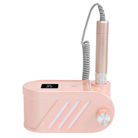 Prix de gros d'usine 35000 tr/min équipement de perceuse à ongles couleurs rose/gris meulage puissant exfoliant perceuse à ongles de bureau