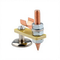 Pince de masse magnétique pour travail des métaux, accessoire de support de soudage pour plaques métalliques, tête simple, courant 4A