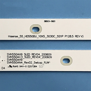 Retroiluminación LED para TV, luz trasera SVH550AC3 5LED para iluminación LED HIS ENSE de 55 pulgadas - Product Image 4